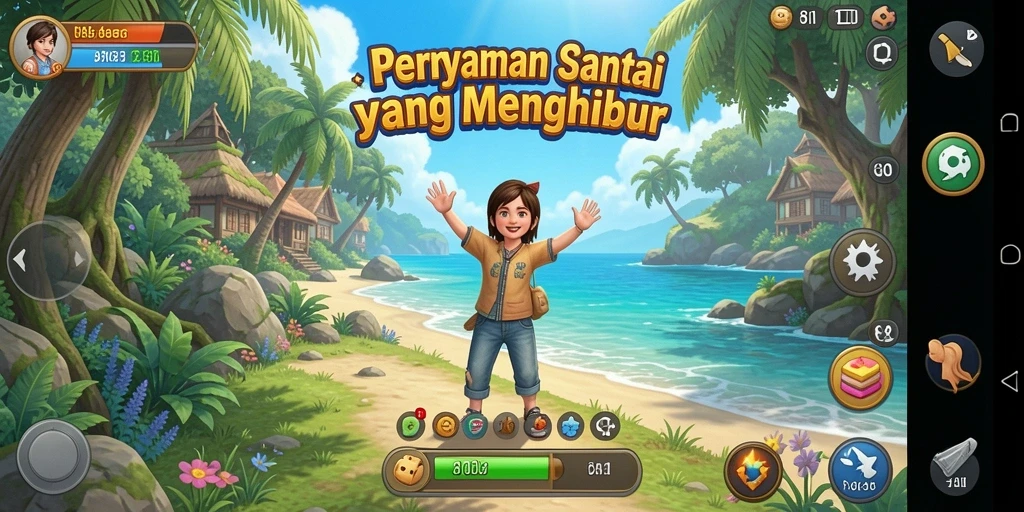 Tampilan gameplay 8II yang cerah dan penuh warna.