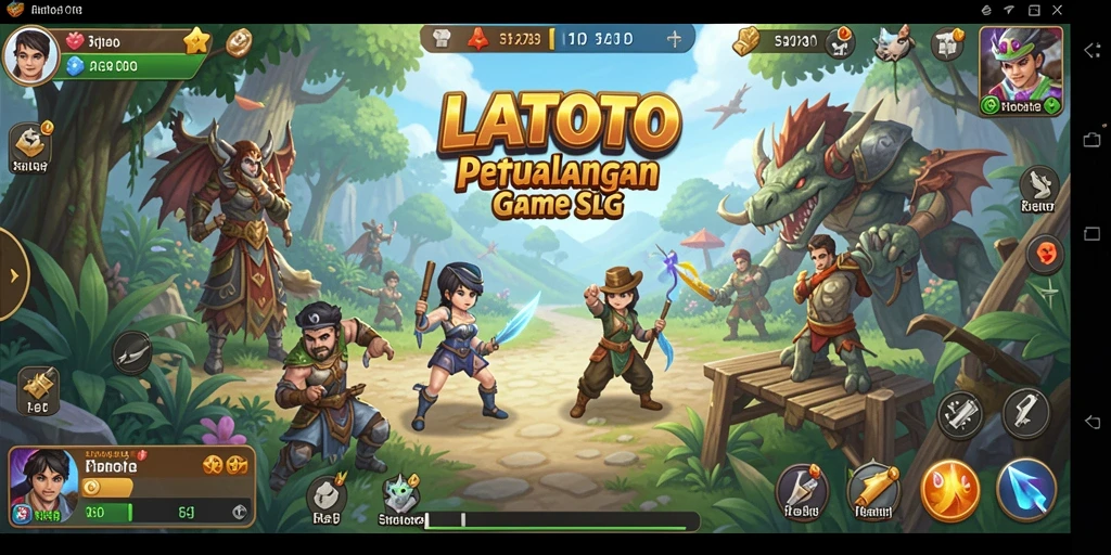 Tangkapan layar LATOTO menunjukkan aksi strategi yang mendebarkan.