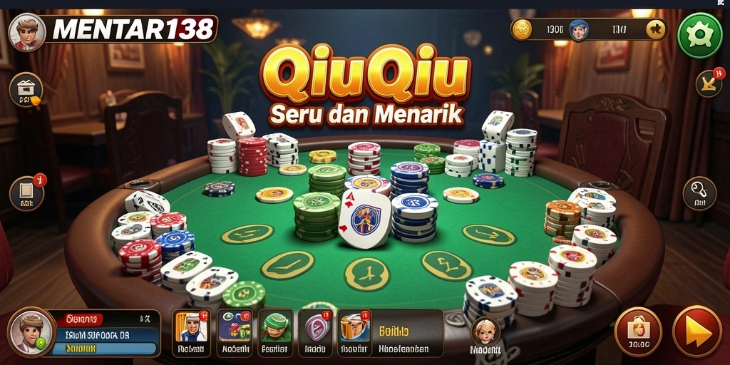 Tampilan gameplay QiuQiu yang seru dan penuh strategi.