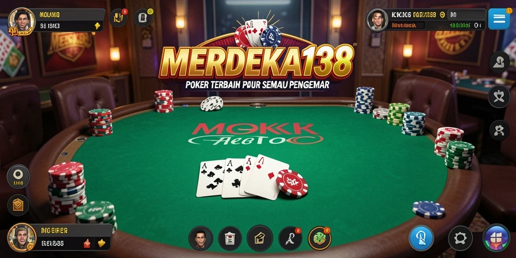 Tampilan screenshot dari permainan Poker yang seru di MERDEKA138.