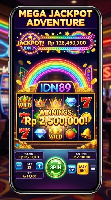Tampilan antarmuka utama idn89 yang user-friendly.